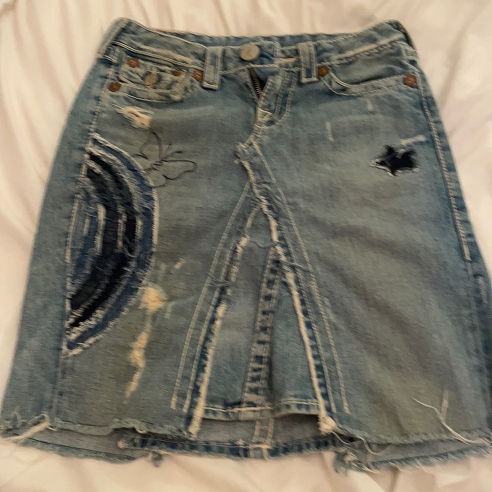 True religion hippy Jean skirt. Rare find